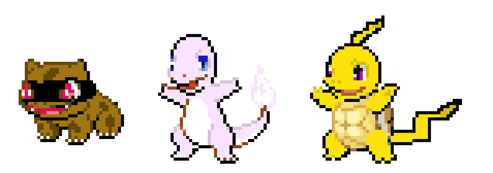 [0d5d17] Regional Variants of Kanto starters