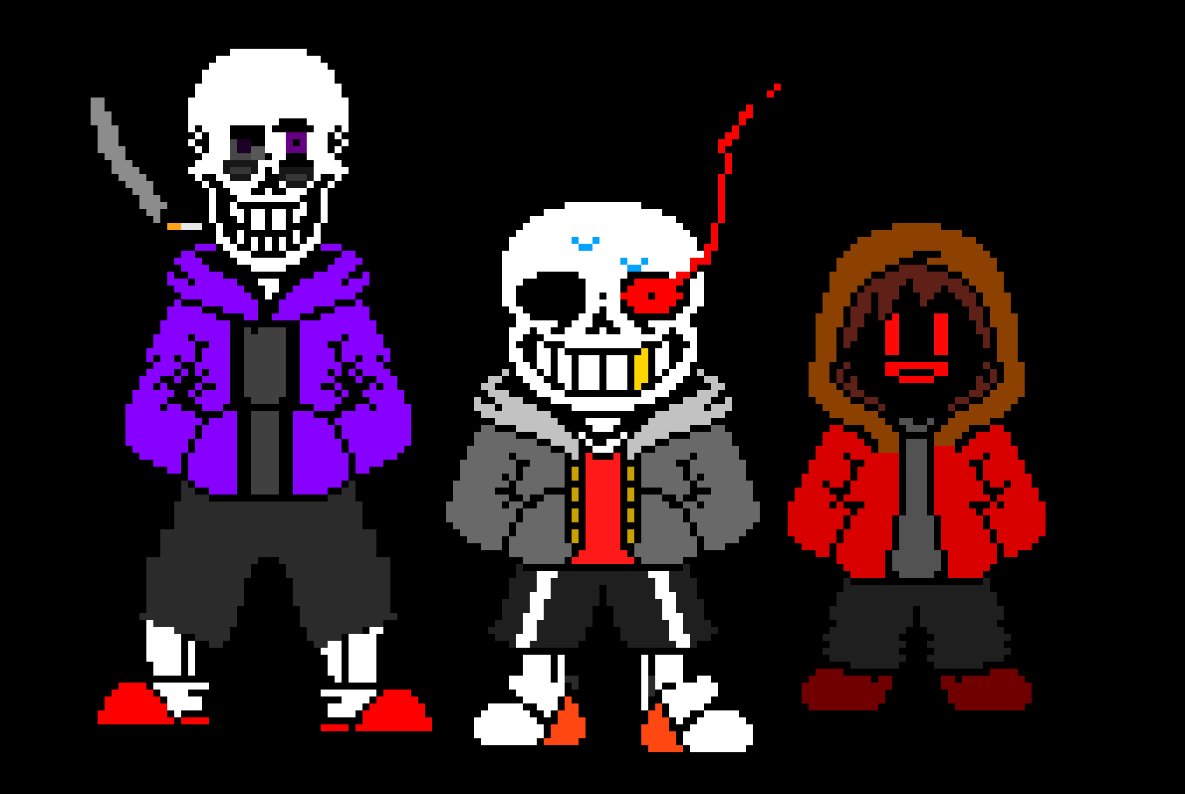 [af7ae0] Great Time Trio Sans Papyrus and Chara