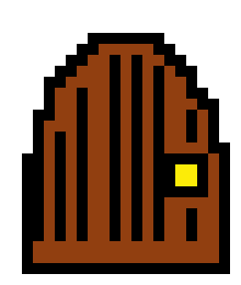 [9664c4] Wooden door ( For houses & dungeons )