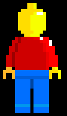 [2d3d39] Lego figure... I didn't give him a face because I don't know how to make simple faces... So just a faceless Lego Figure... -Foxlynn