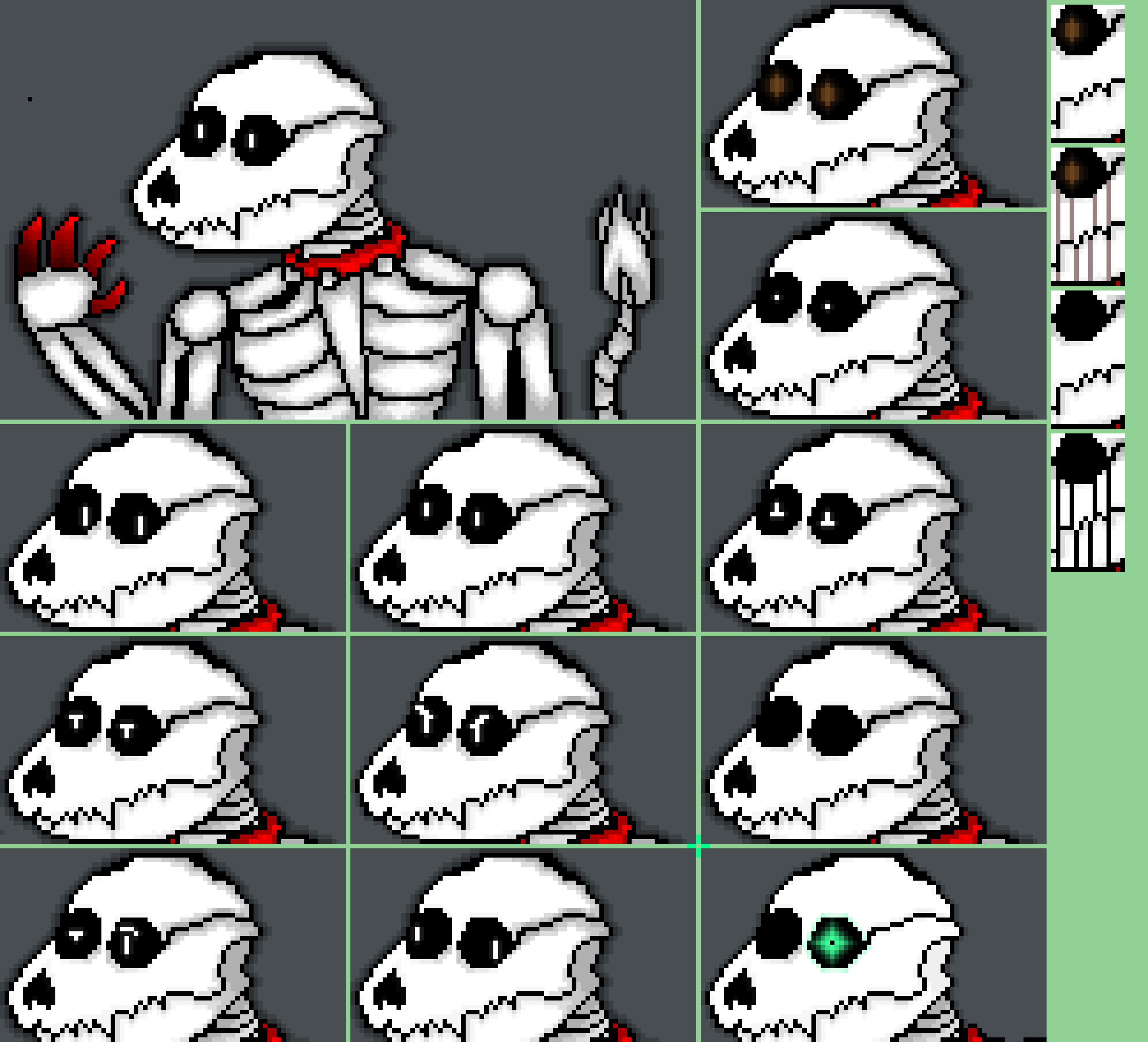 [63ceb7] "One face, left to redo the skull shading on...