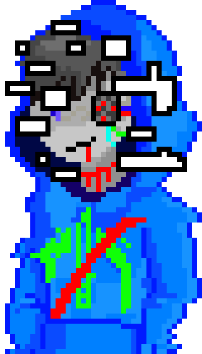 [7b7bce] -taps on broken eye visor- ugh...i can barely see...