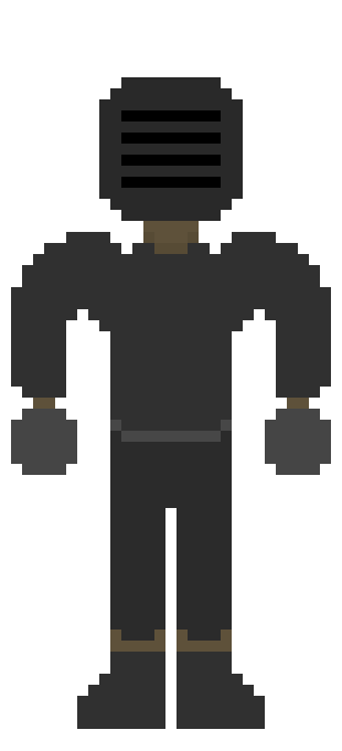 [25d002] *He turns his back, before kicking up a huge sandstorm, and starts walking off*