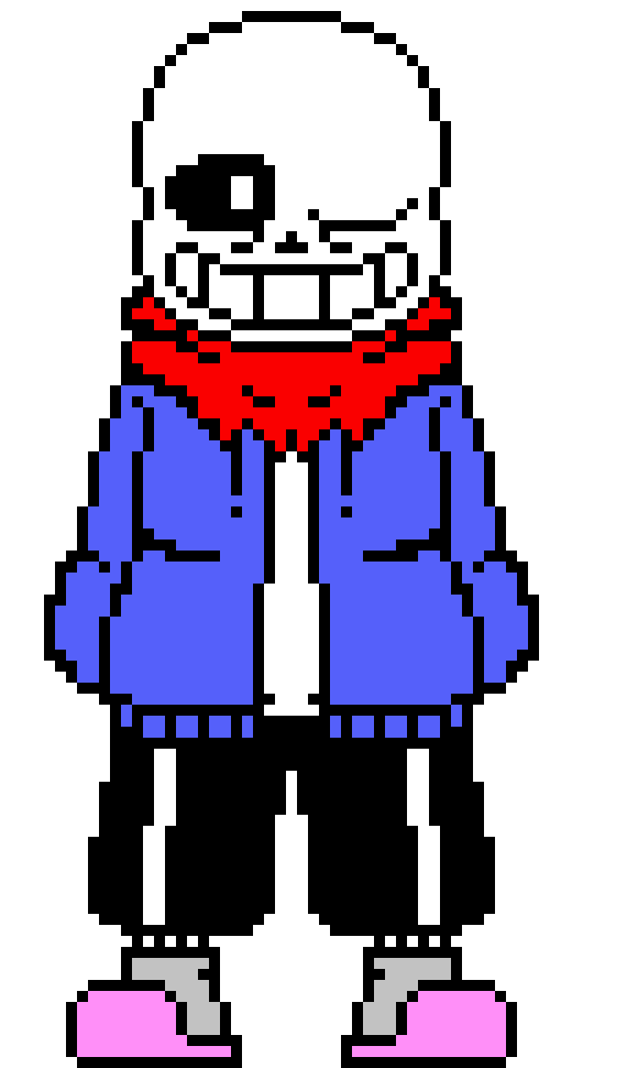 [7b7bce] yet i was the first blue "classic" sans to be here...concidering ive never seen well...any of you...since like...RIGHT now...except the orange one...i believe hes been here longer than me...
