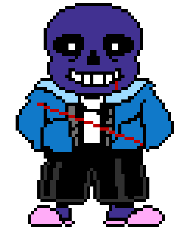 [e3e931] negatale sans in undertale sanse's jacket and pants (hurt edition)
