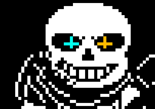 [43520c] *shoots blue and orange bones* - ink