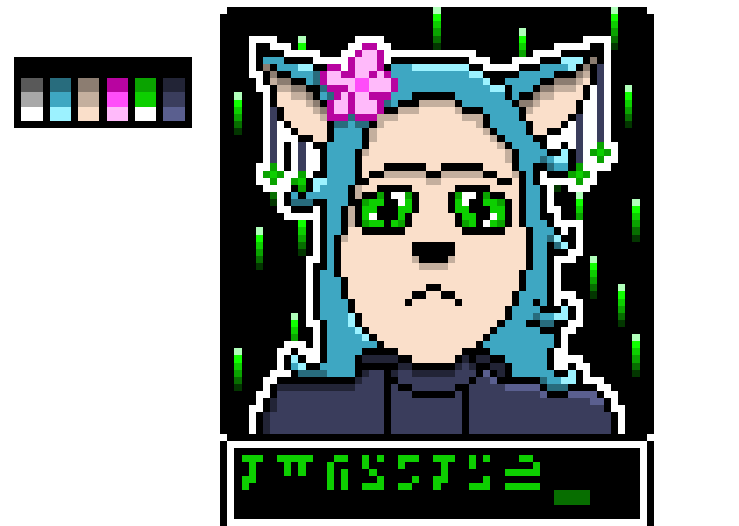 [05bc77] Pixel Art Connor colored with background