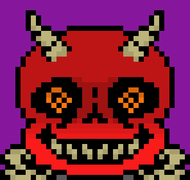 [a228fa] *It looks around at Ghost Paps, it's eyes shining a bright orange. He begins to walk away from Pap's vision.*