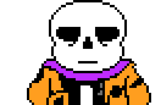 then gaster blasts fell which ended him off *