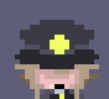 [e911b2] *They looked at Kirby and bent down, reaching down to his level, then patted the top of him*