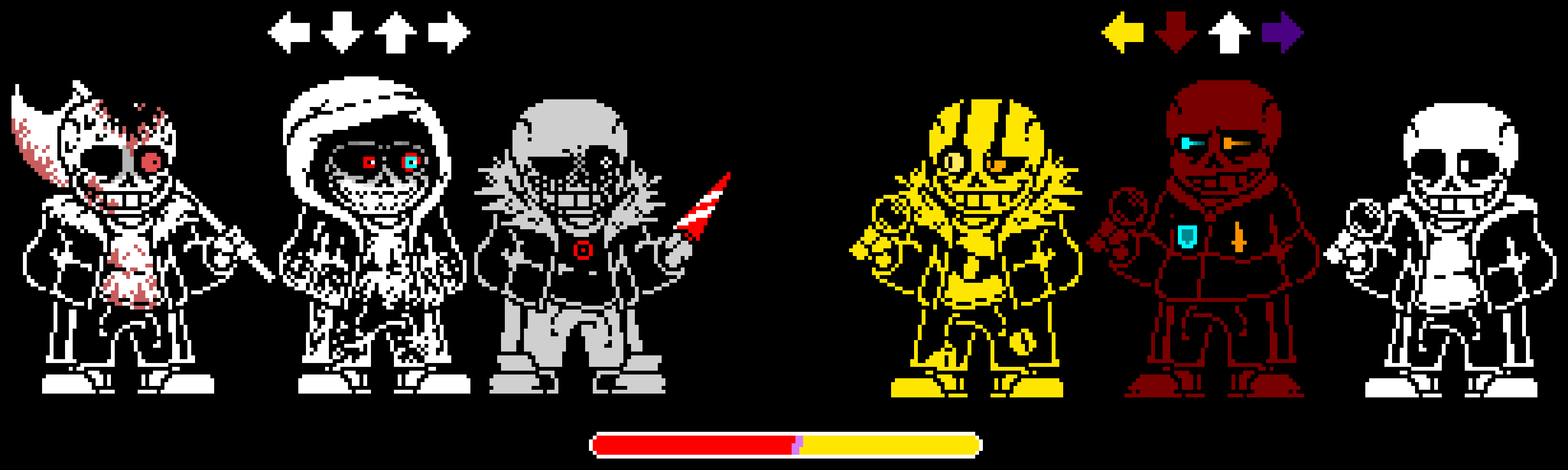 FNF!Murder Time Trio v.s FNF!DST Trio