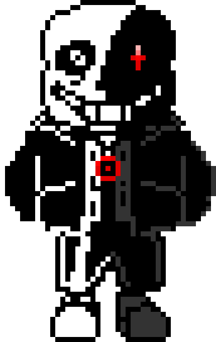 [f0f15f] Hard-Mode Killer Sans full sprite