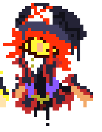 [777455] *Fake Flamberge then would appear and tried to attack Queen Ripple, Prince Fluff, Adeleine, Ribbon, and Taranza with her painted fire-sword.*