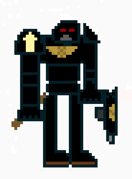 [b67160] Black legion space marine