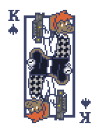 [518299] Brass Comm King of Spade Standard Template