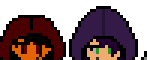 [a3bb48] Kairos "Kai" Rubeus, Crimson Rubeus (Kairos' older sister), Malina "Mal" Esmeralda Vane (Kairos' neighbor, best friend, and only love interest due to him being loyal to her), and Chromos (best friend to Kairos, Malina, and Crimson) (w/ Kairos' and Malina's hoods up) - Main OC's for a horror story I'm calling Bloodtale