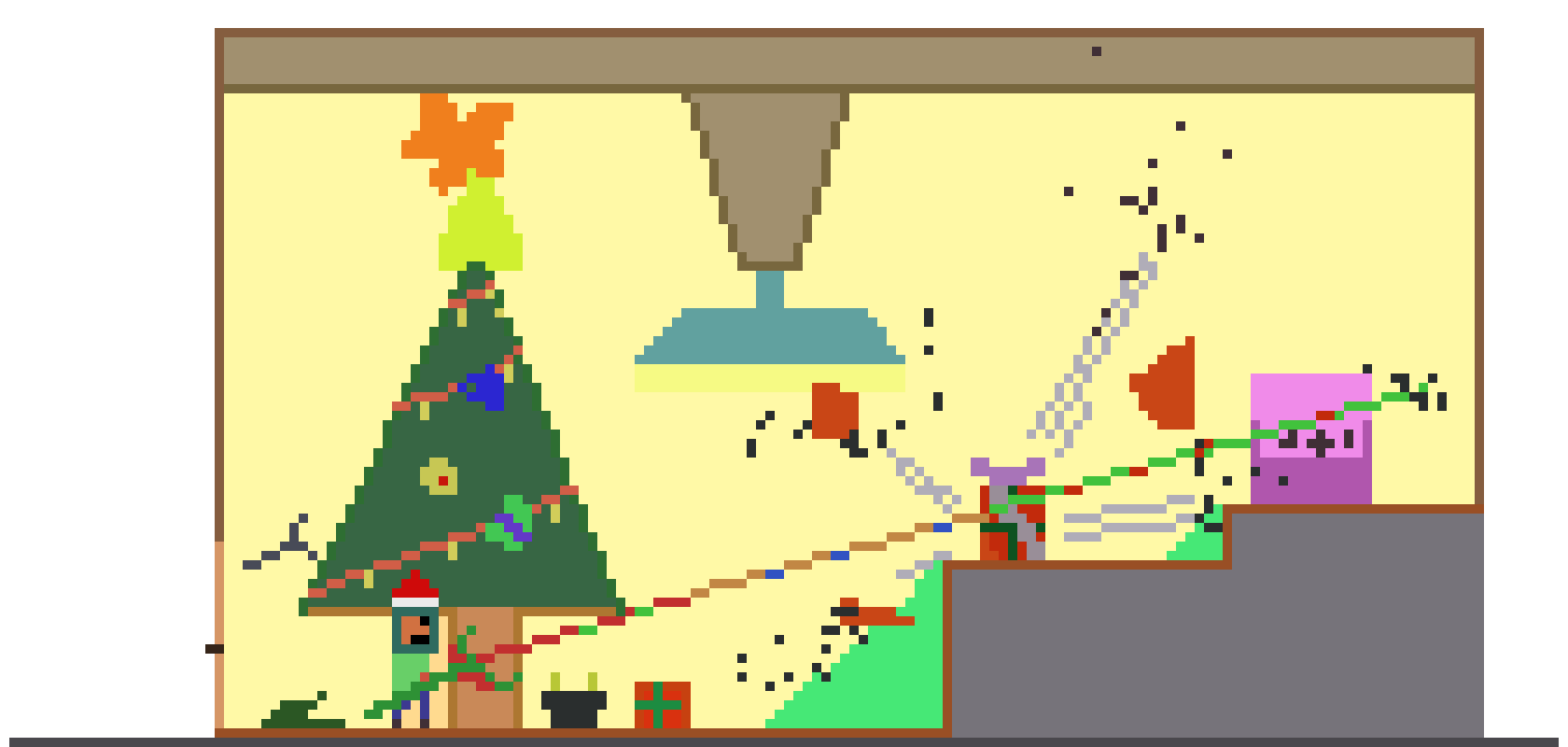 Terraria Pixart Solar Eruption Christmas