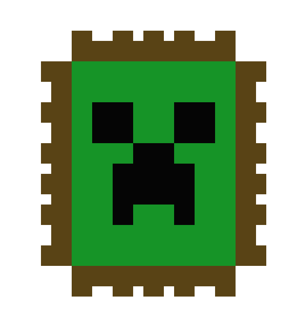 Creeper Face- Postage Stamp