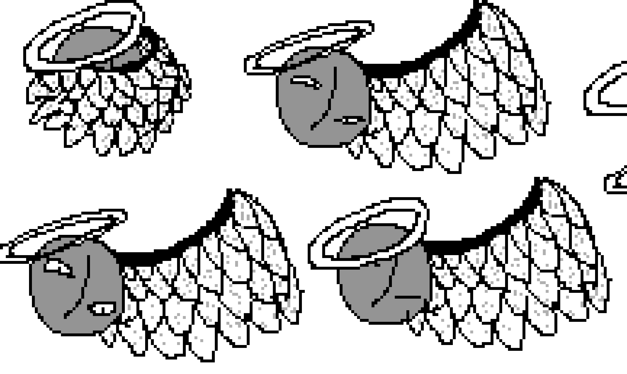 [1b8aec] (Top left: initial spawn -> Bottom right -> top right ->bottom left: attack cycle start