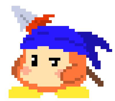 [777455] Alright... lets see... *He saw Marker* Oh-! Didn't know you were here-