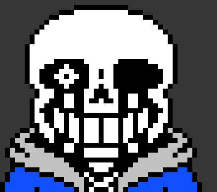 Cuts the gaster blaster in half before it fires *