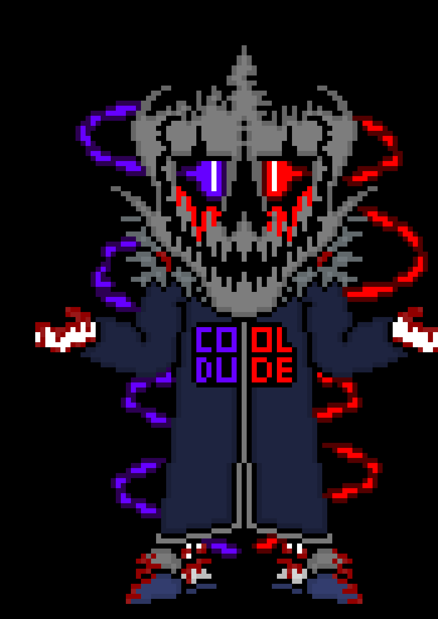 [57dac4] well well well, dodge this fiend *summons a earth sized blaster and blasts it at them whilst shooting bones at them so they can only block one of them, in other words, either way, they will get hit*