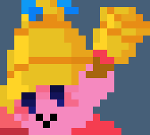 [83aadd] *Kirby would change to the bell effect and would continuously ring it, and would do it as a "response" to all the creatures that they spoke to*