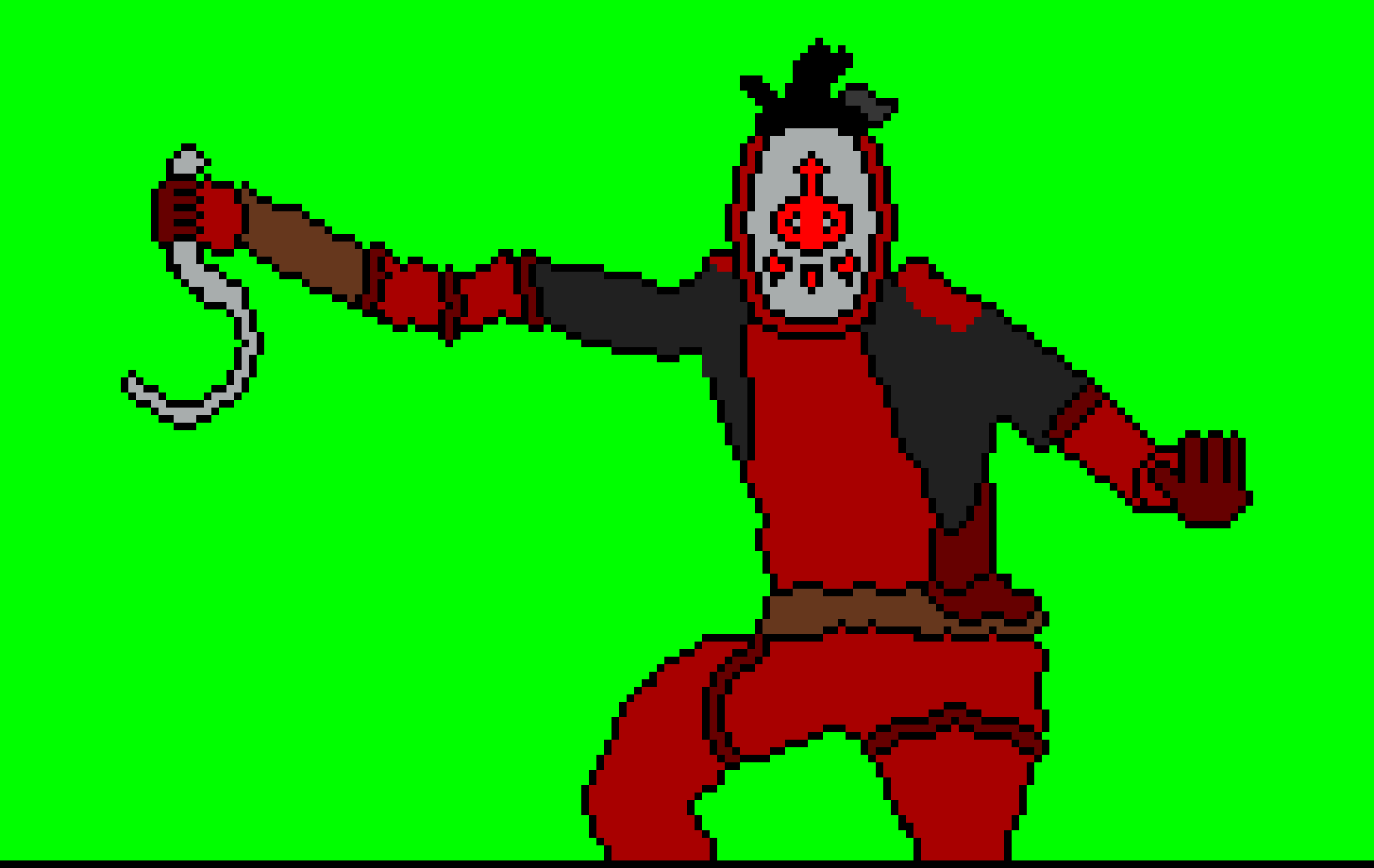 [5e6d58] *Yiga Footsoldier throws Skulltula on Xavier, and they attempt to puncture his bones.*