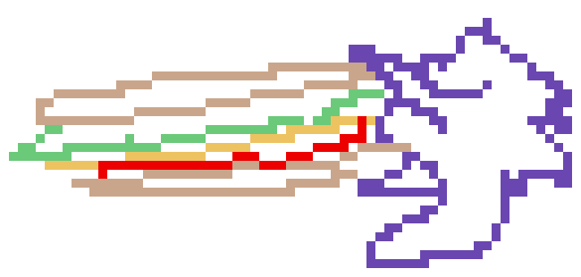 [c95776] eats a sandwich