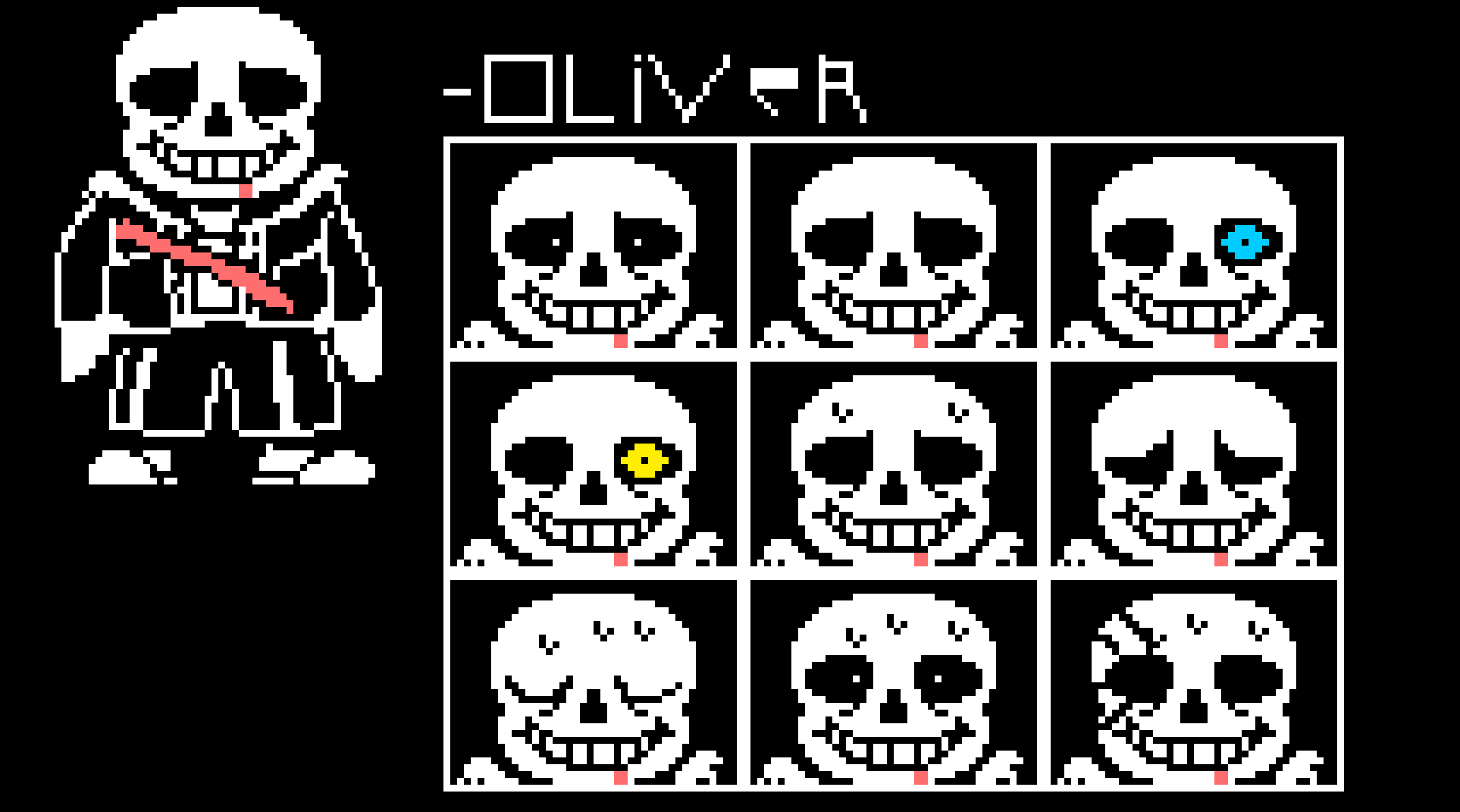 Undertale: Last Charade Sans sprite.