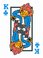 [2153e2] Brass Comm King of Clubs Contrast Presentable