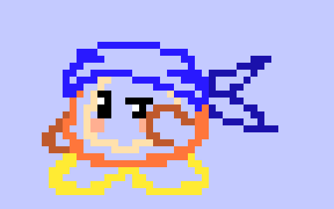 [e9dd04] Y-yeah.. I'm Bandana Dee- One of Kirby and Marker's friends..