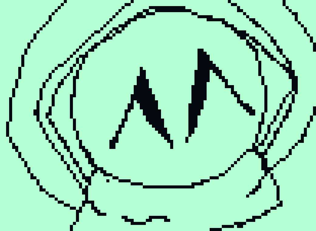 [8cc8ce] It was either that, or 2 little dot eyes. (Plus I'm pretty sure that's just the undertale sprite style or somewhat like it)