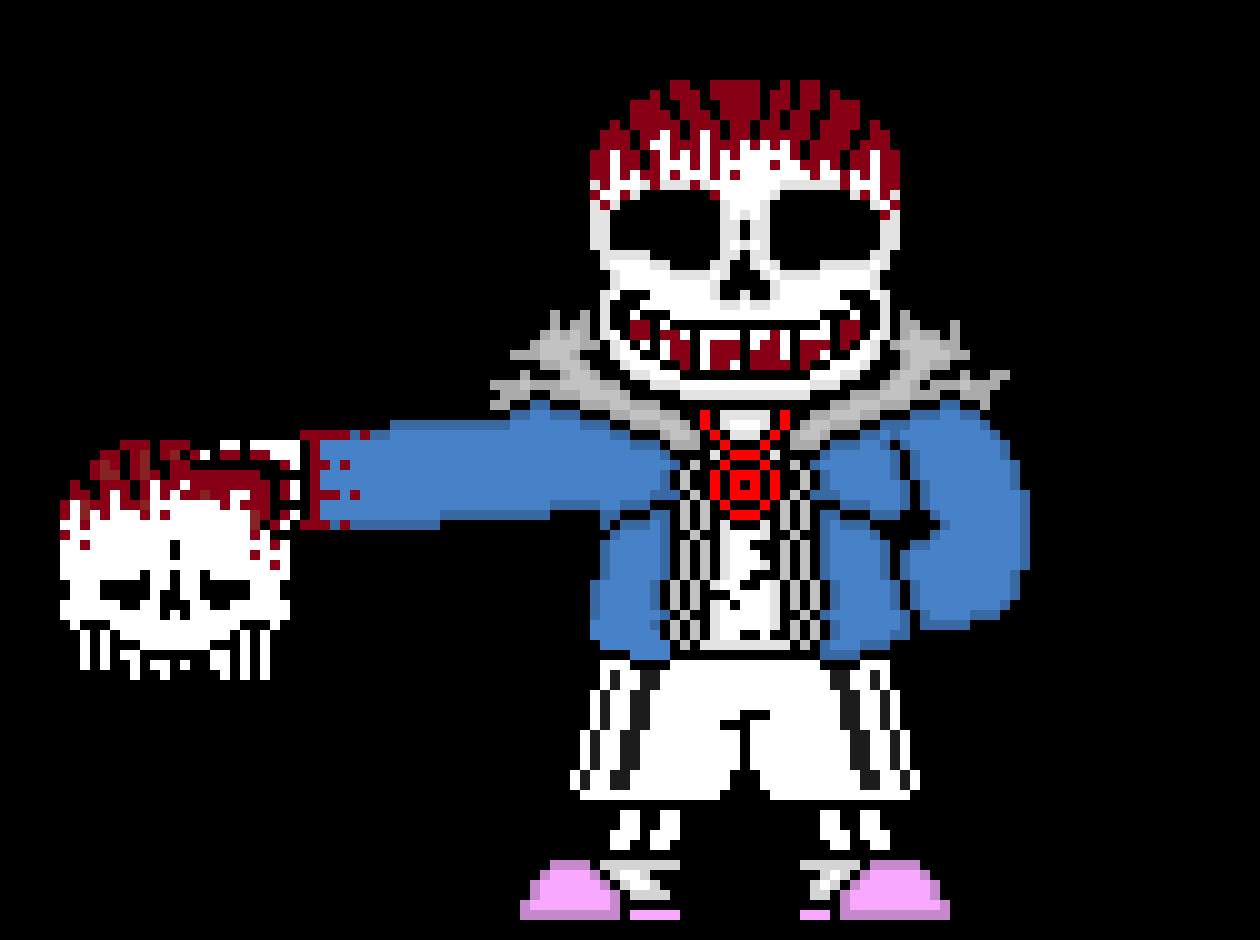 [e8cb42] TerrorTale Insanity Sans (insanity killed Killer and took his clothes because he didnt like how dirty his were and plus he took his soul therefore insanity is eyeless)