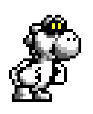 Ghost Yoshi pixel art