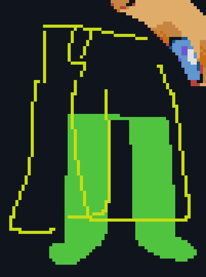 [68c135] yeah if you really want you could add it to the shirt but atp its important to define the figure (expose belly idk thats a good excuse bc of the wind) so you avoid making ur character look inflated or sm