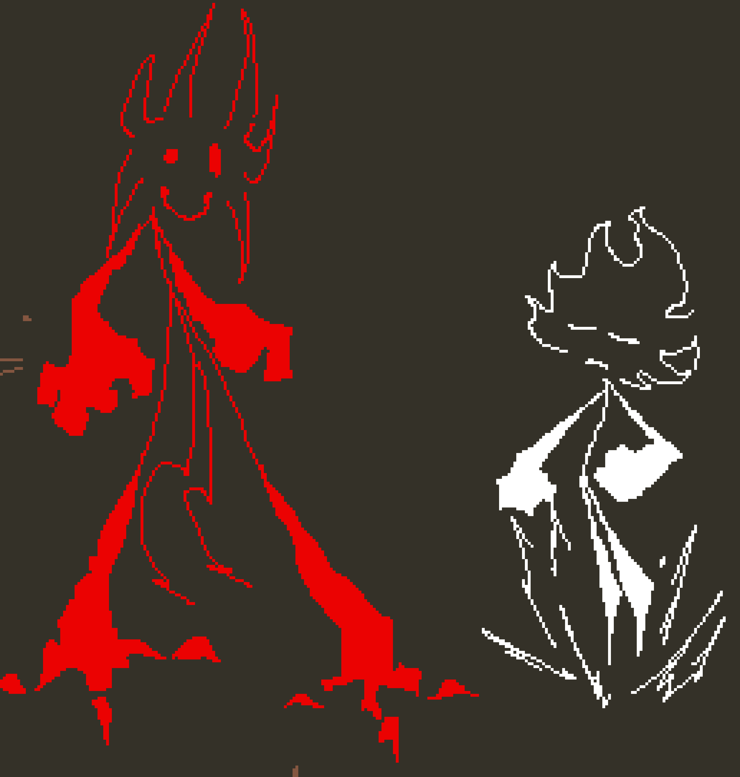 [899189] as explaned, both of these guys will have a sort of chimera form, youve already seen the white ones which is a horse, I want to make this guys a dragon because er, he has to be huge and intimidating, how it would work is similar to the horse one (gimme a second to pull it up)