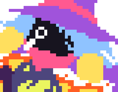 [777455] Why would he do such?! *She then painted something for Kirby to suck up so he could obtain a water ability.*