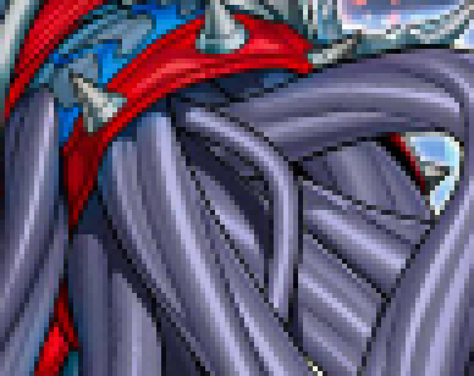 [2a5b2b] *As soon as the tentacles got cut off, more grew in their place. The creature started lashing out.*