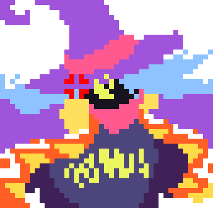 [777455] Argh!! *She continued to attack the flames with her water-like paint. Finally hoping to cause an end to the angry flames.* 