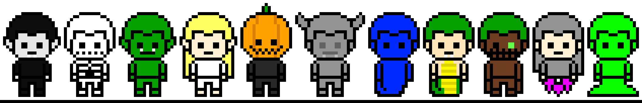 [364e45] FantasyRacePixelSprites
