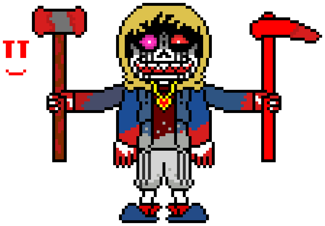 [d6b045] *Chara watches Determination Murder Sociopath use his Hate Blasters**