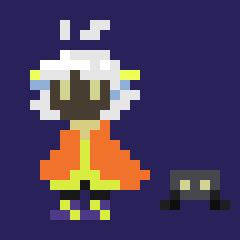 [777455] *After a minute, Urotsuki would come back sort of just dragging her motorcycle along with her.*