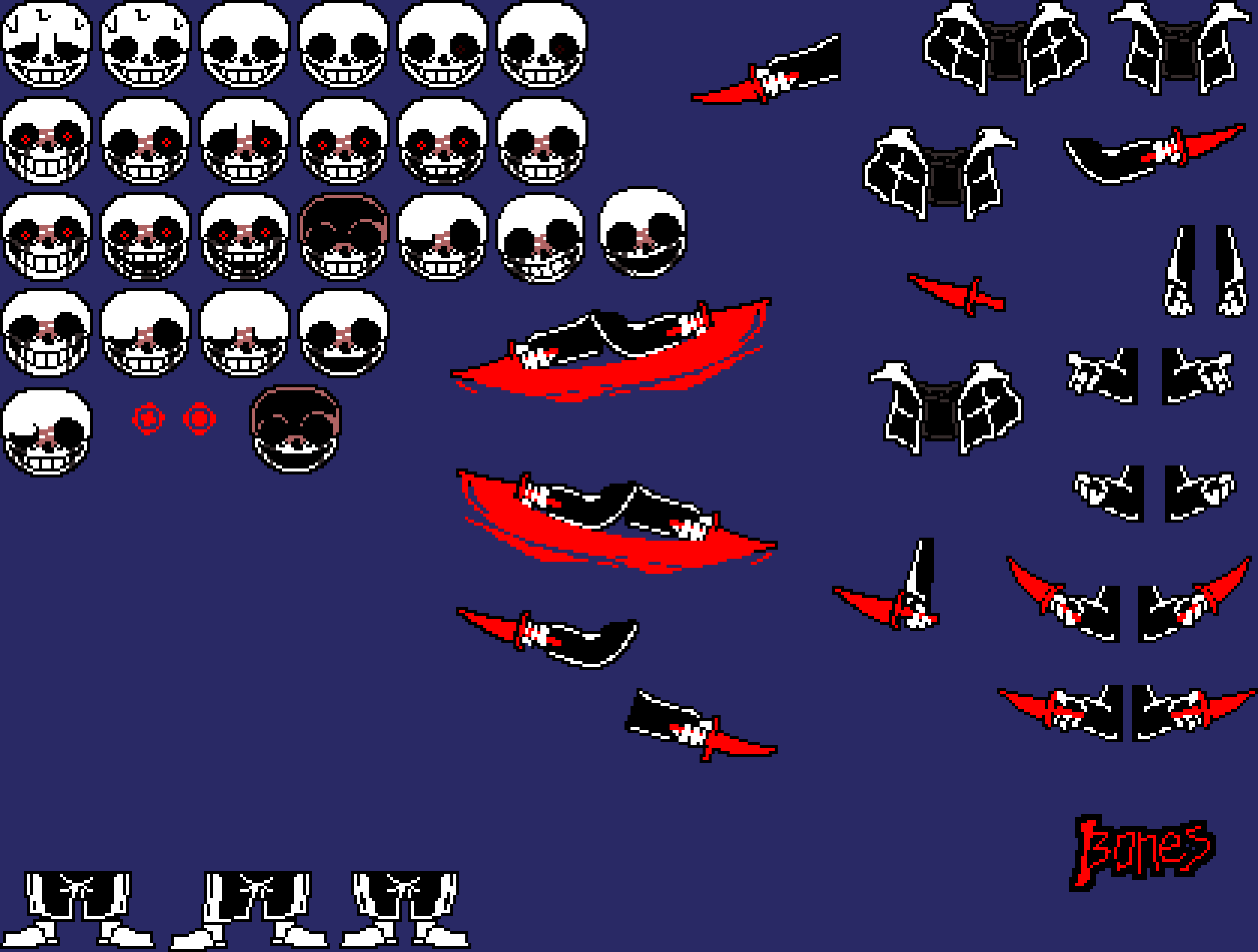 Killer Sans Sprite Sheet V2