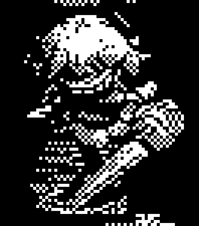 [777455] i can tell if this is more menacing with the white filled in with Black or not.