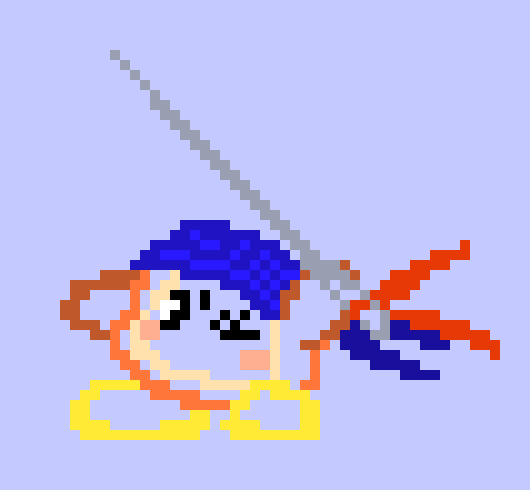 [777455] *He quickly untied his Needle from his bandana and aimed it directly at the Devil* Wonder if I can hit it dead on, and yes! Attack it Marker!