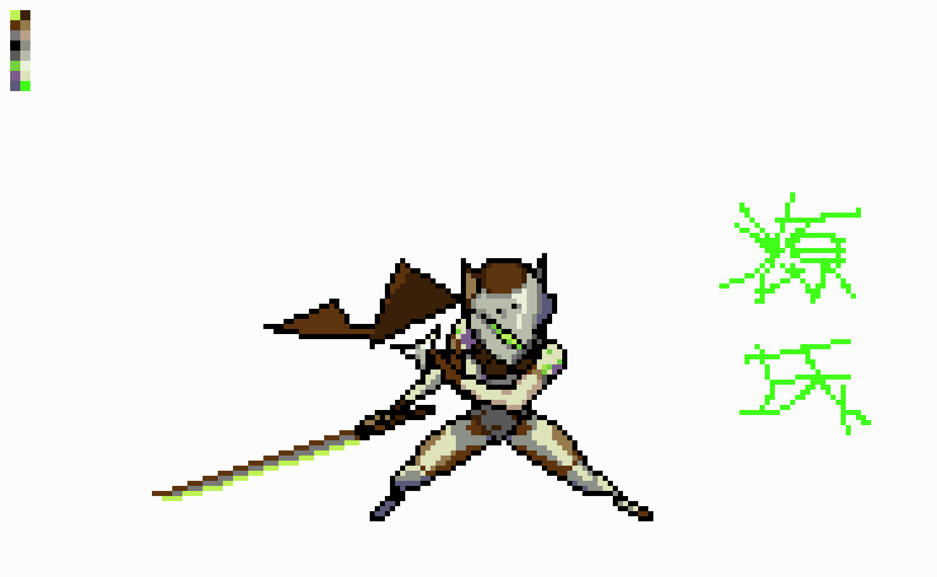 Genji Pixel Art