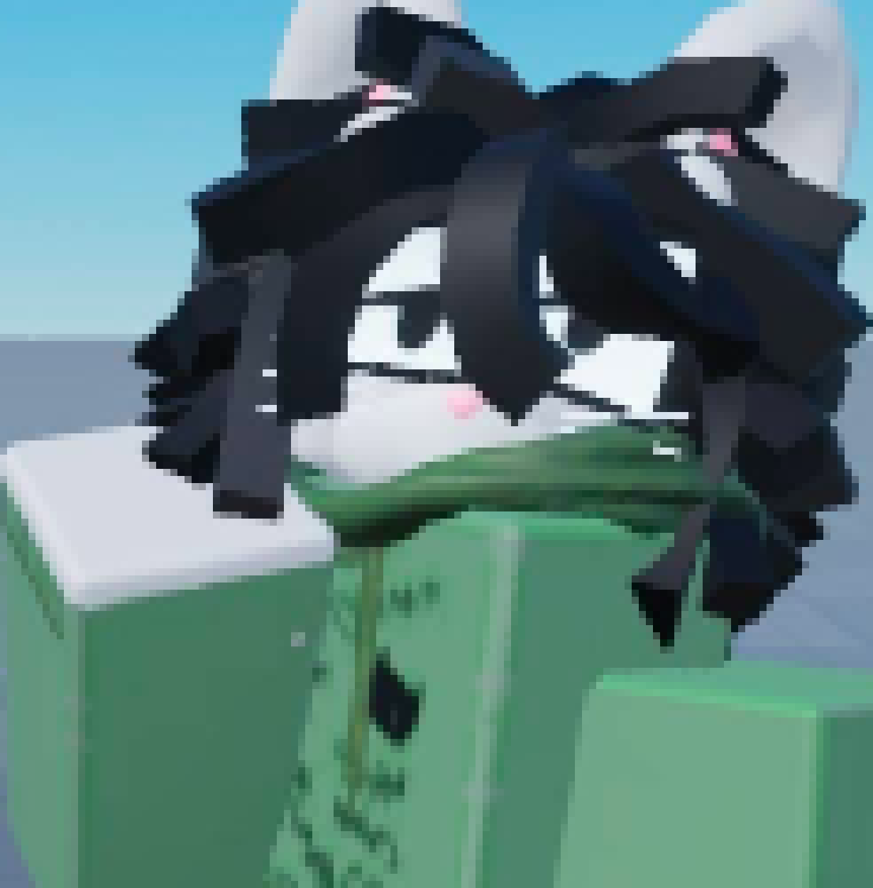 [7c9a4e] parries the beam.