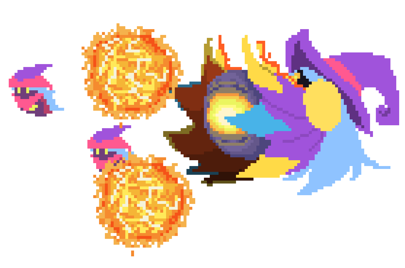 [777455] *She then would summon a multitude of Energy Blasts and Para Sorceresses that would then scatter around the battle field and attack some of them, even some parts of the audience that she created.*