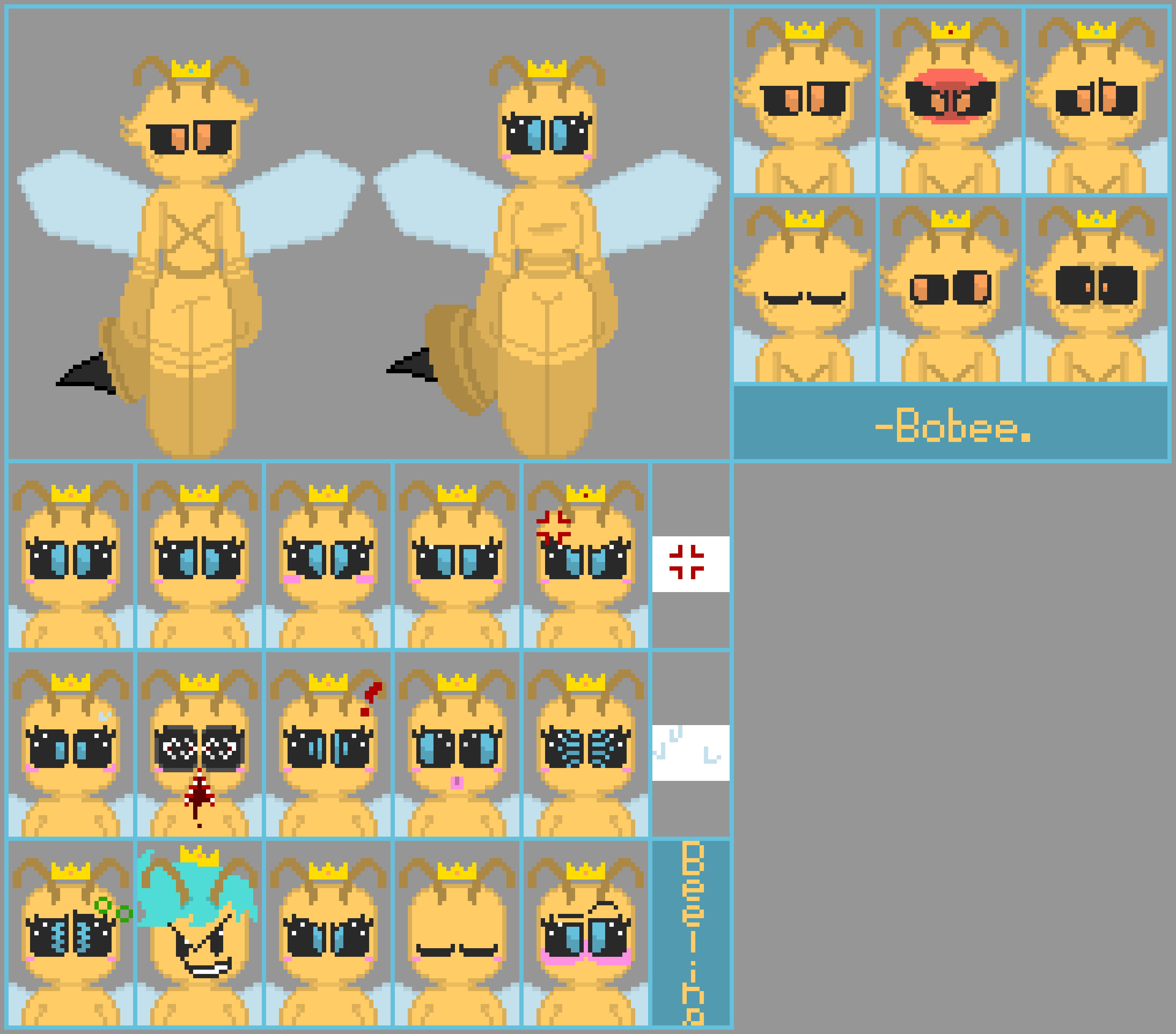 The Hive: Full ass spritesheet. -Beelina